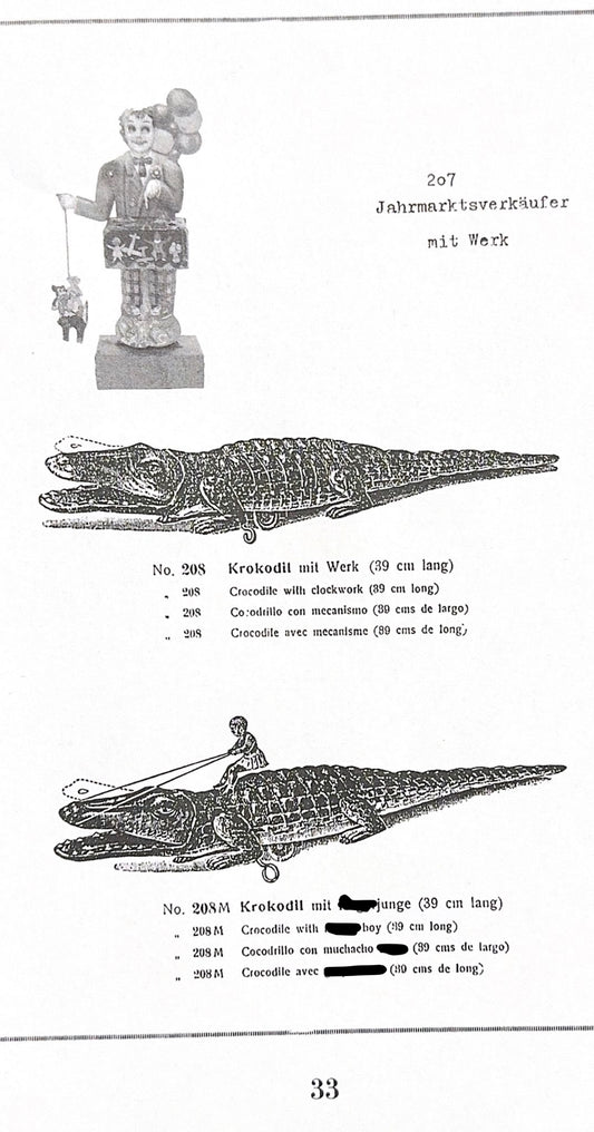 technofix krokodil 208m mit afrikanischer figur