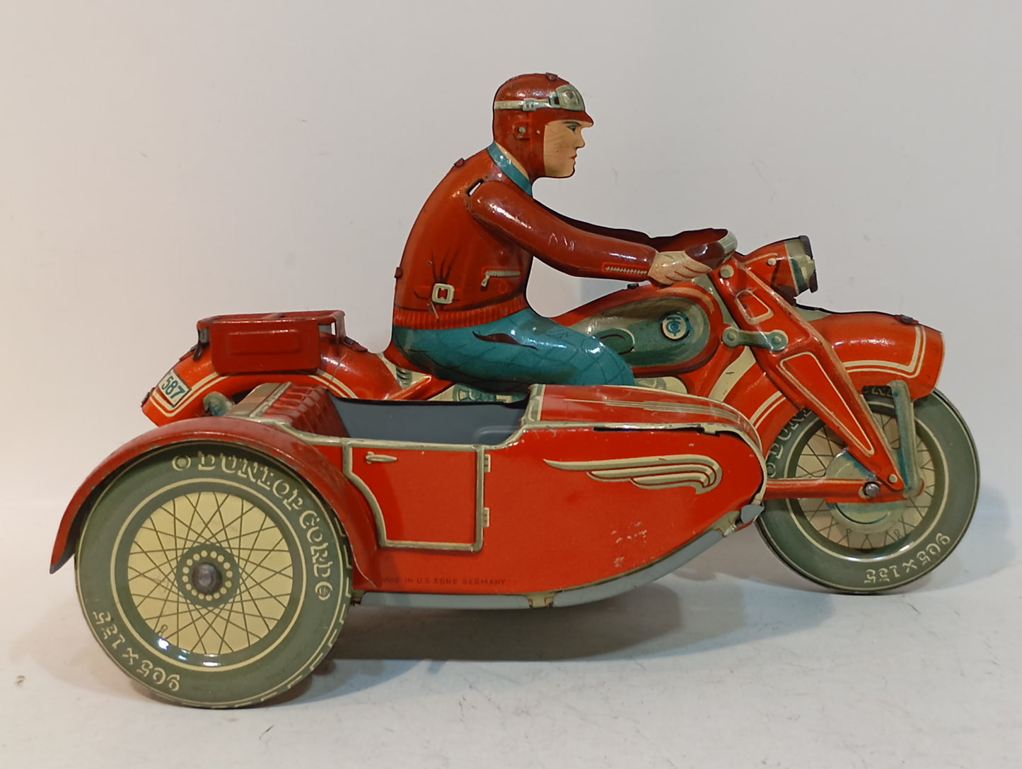 Tippco Rotes Motorradgespann Art.T587 (72510)