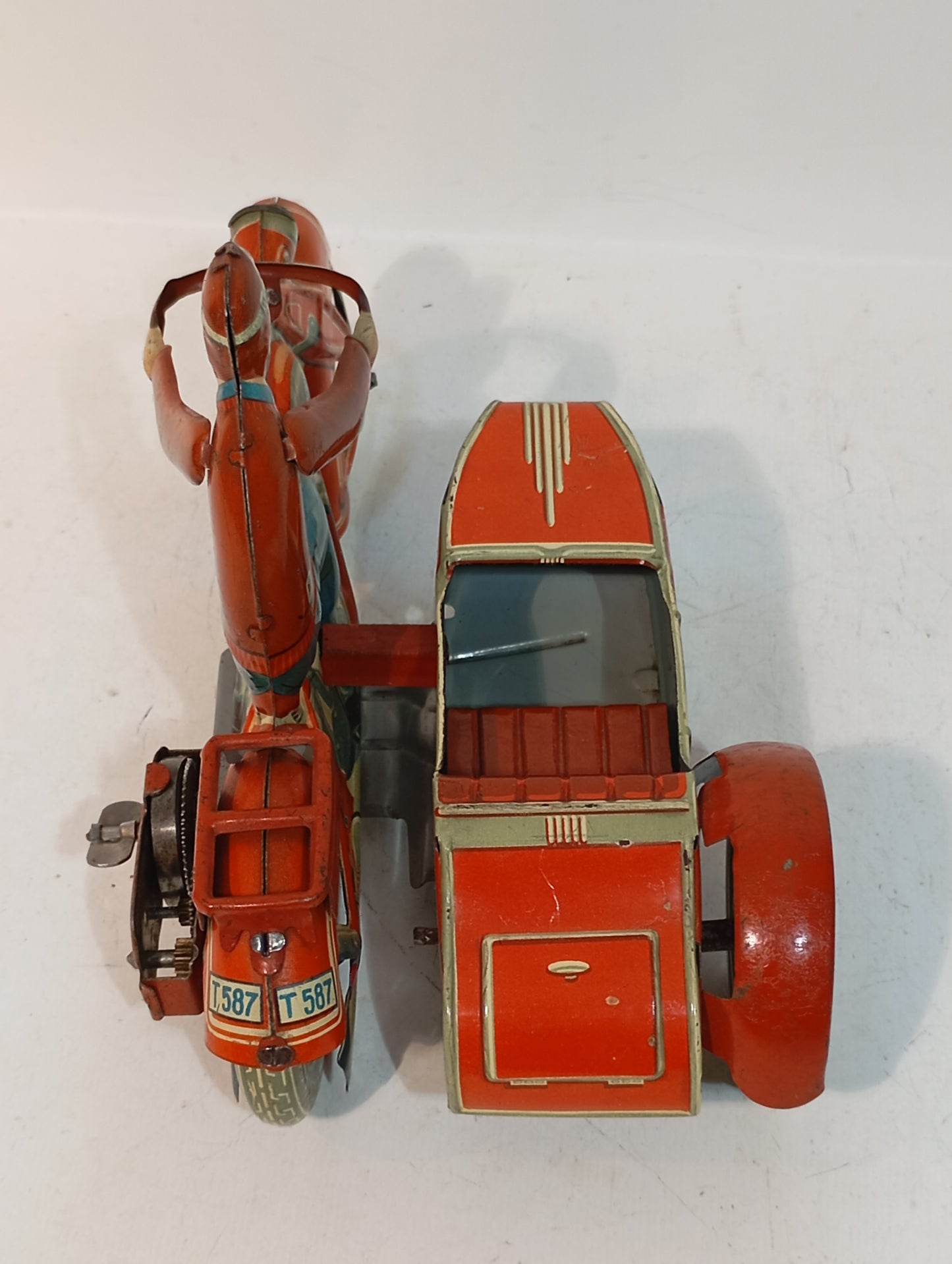 Tippco Rotes Motorradgespann Art.T587 (72510)