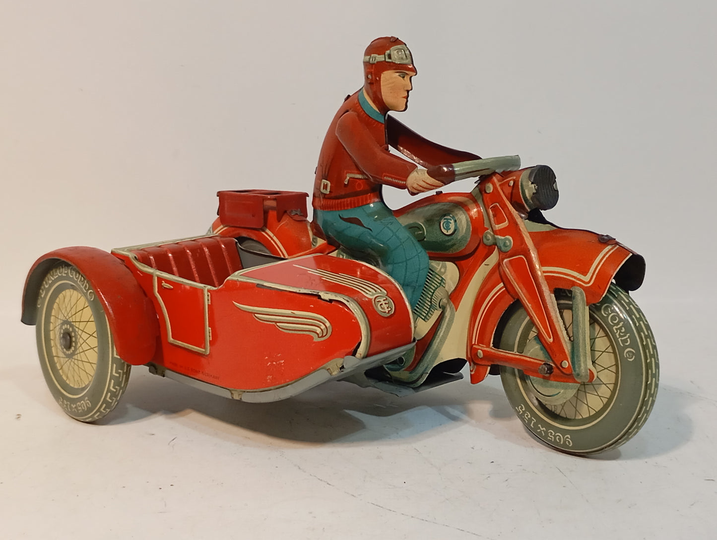 Tippco Rotes Motorradgespann Art.T587 (72510)
