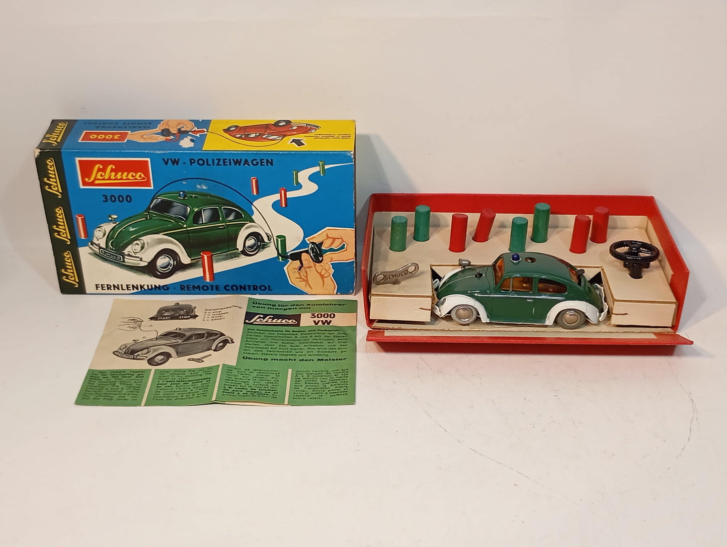 Schuco VW 3000 Police Car Set OVP (72491)
