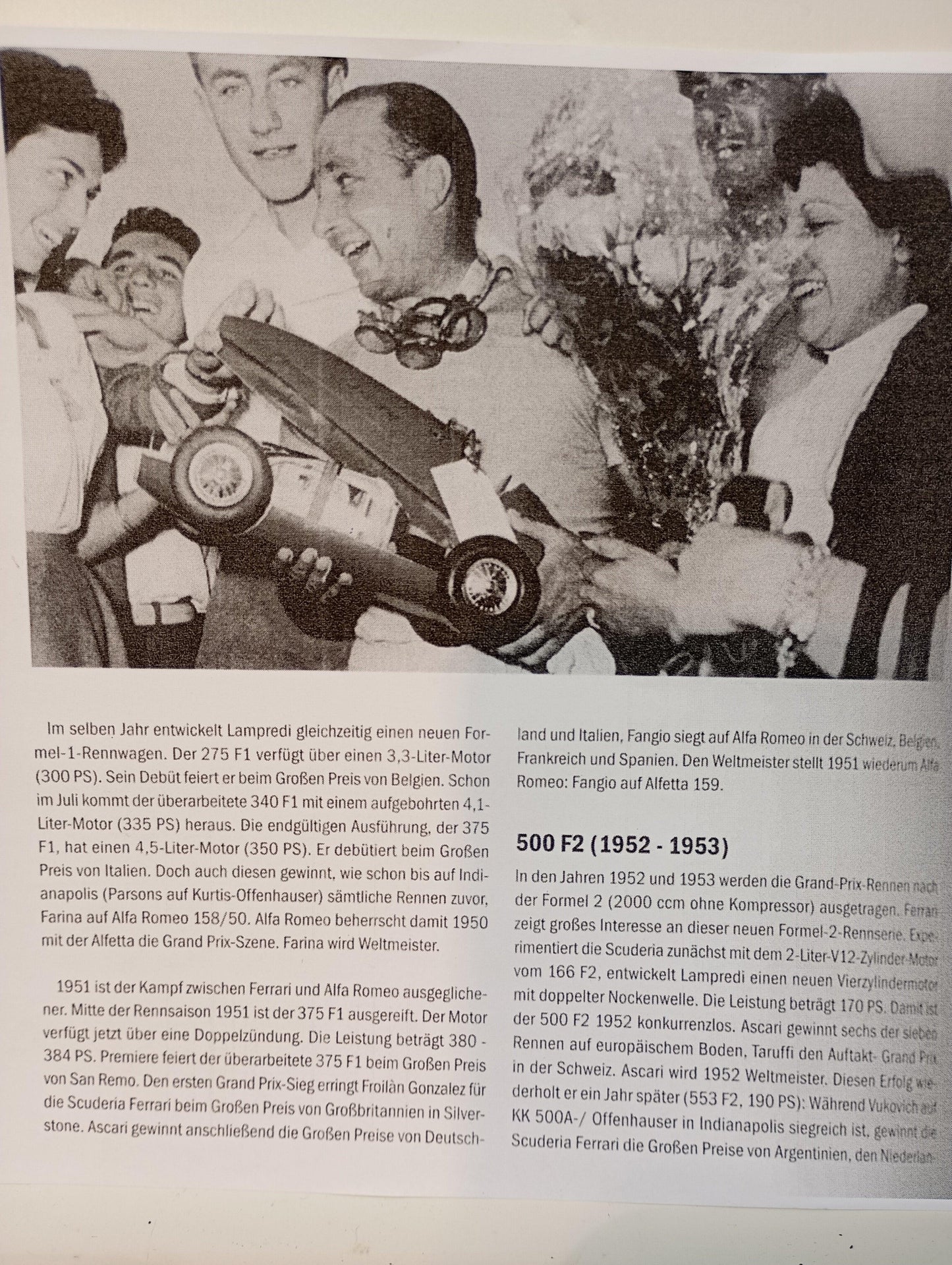 Toschi MLB Italy Ferrari Vignola Brevettato Nr. F1 und 555 Squadro (72732)