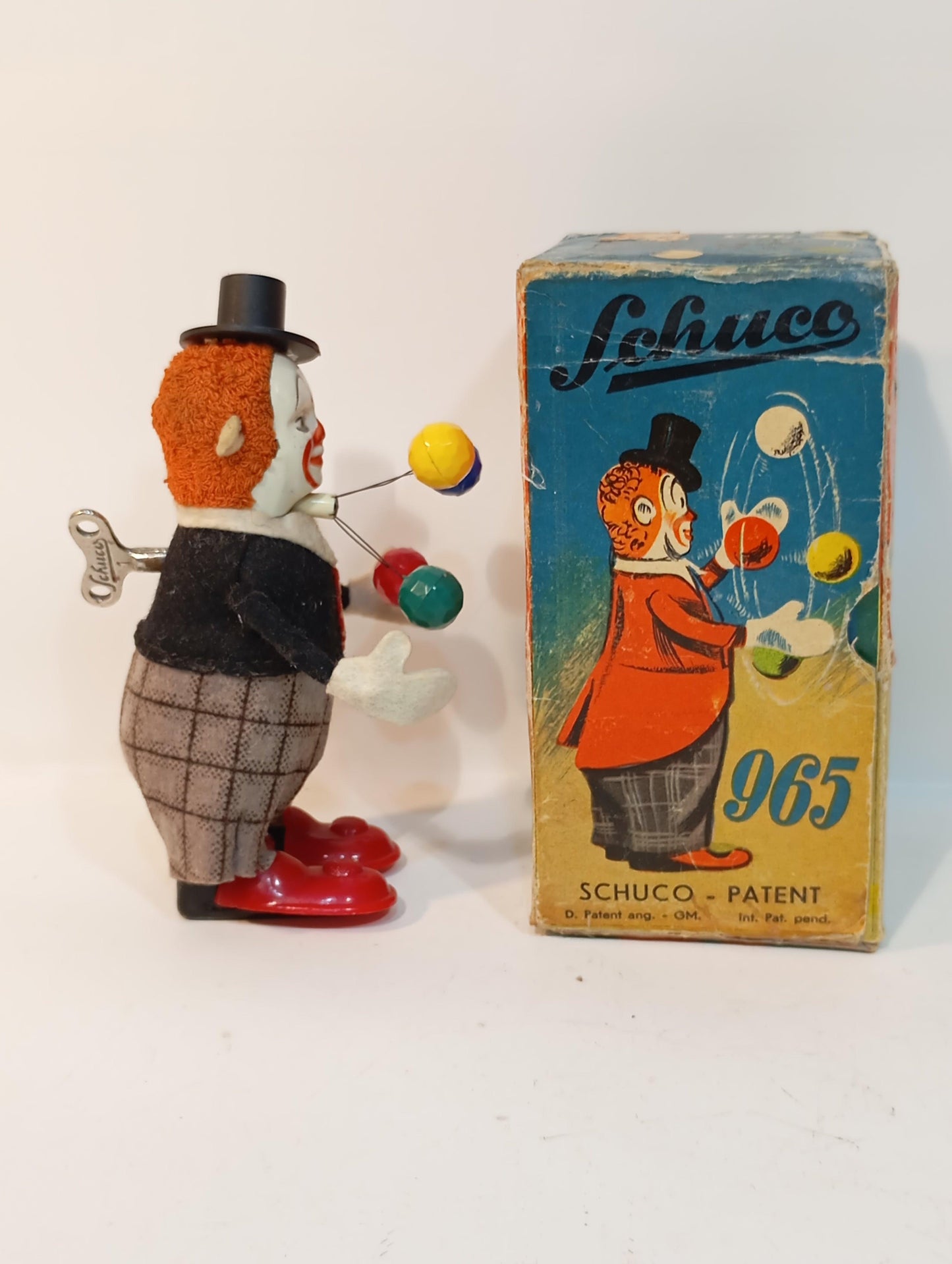 Schuco Clown as Juggler Art.965 in the original box (72907)