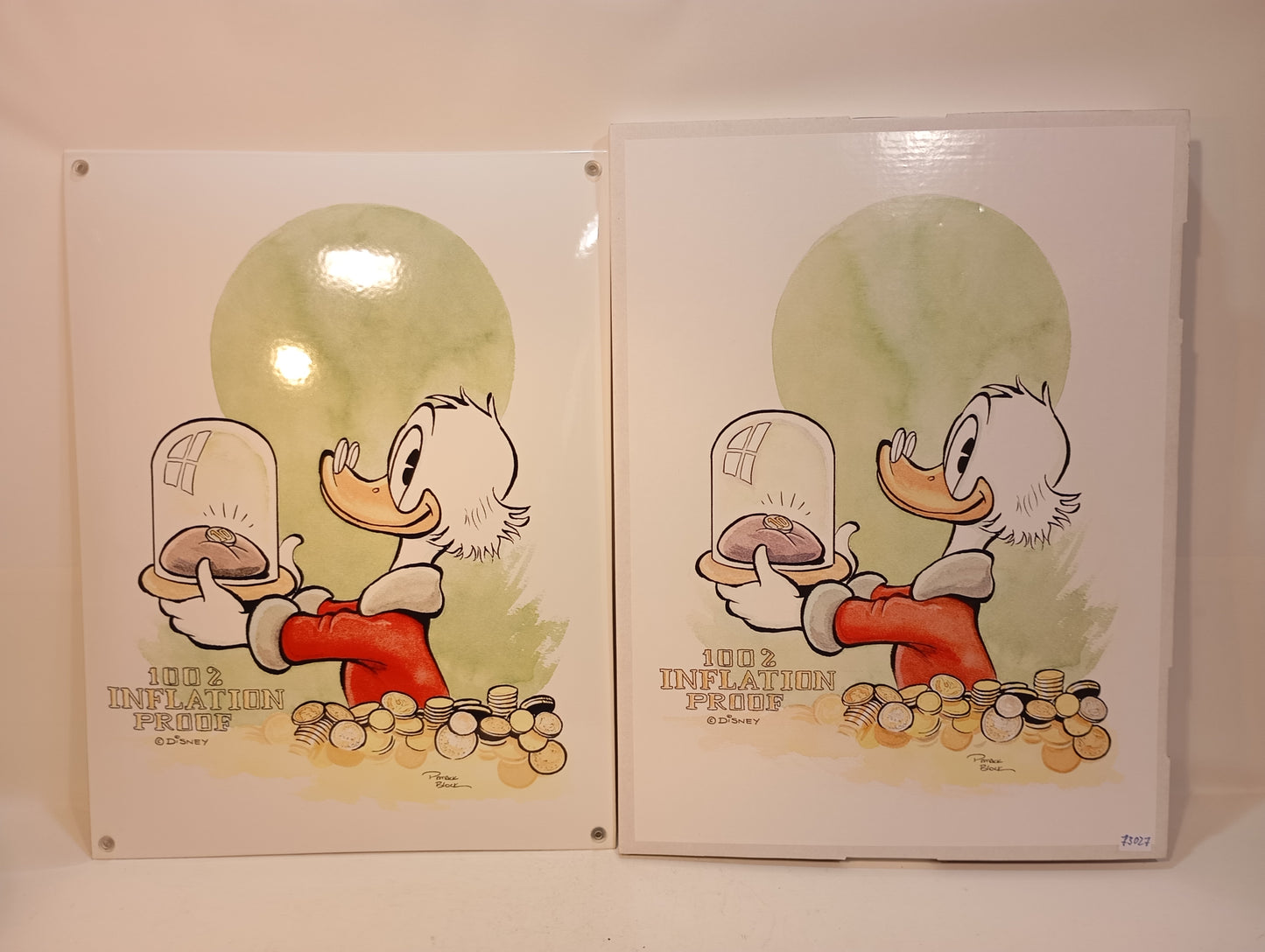 Scrooge McDuck Enamel Sign OVP Limited Edition No. 87/100 (73027)