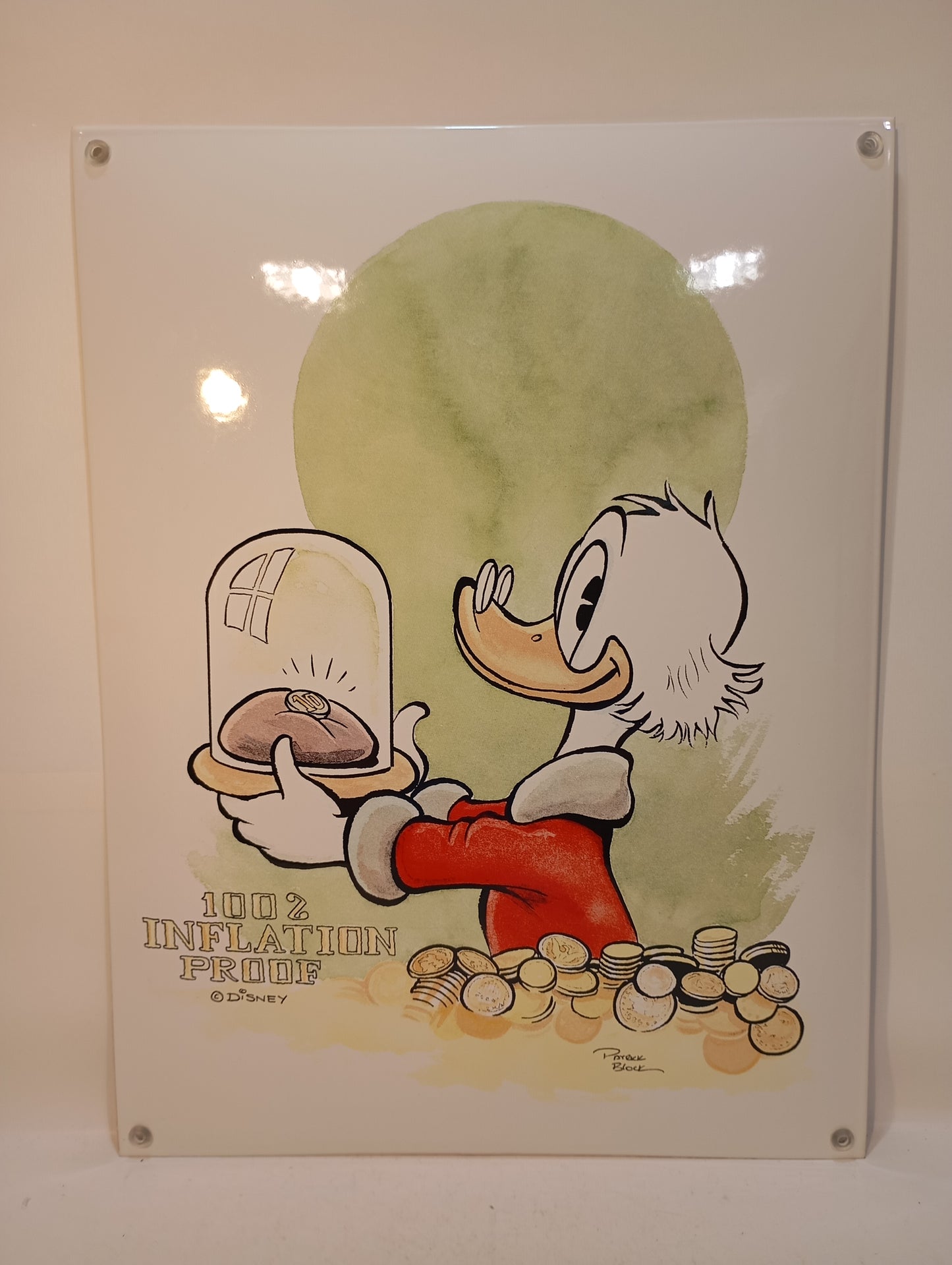 Scrooge McDuck Enamel Sign OVP Limited Edition No. 87/100 (73027)