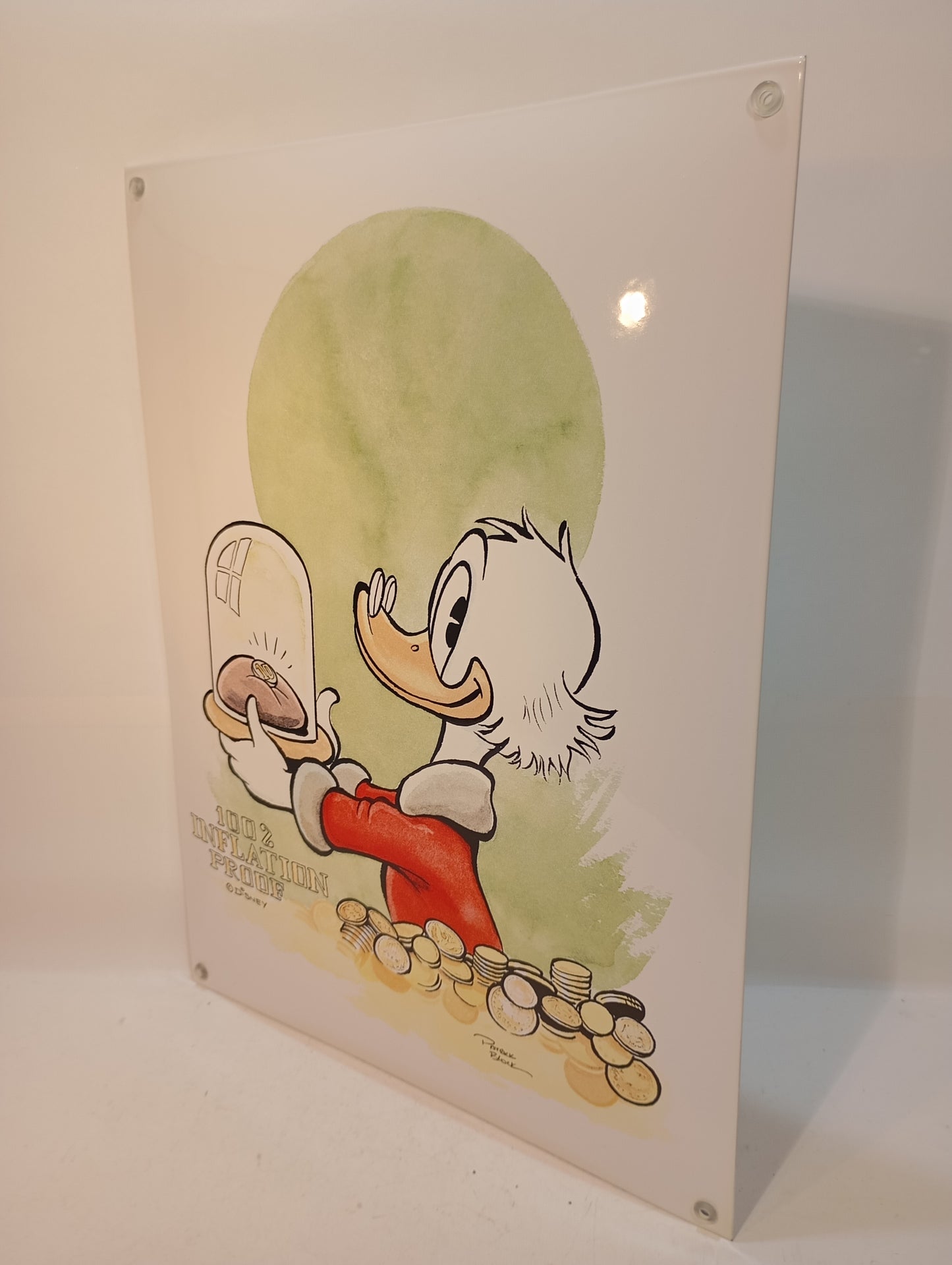 Scrooge McDuck Enamel Sign OVP Limited Edition No. 87/100 (73027)