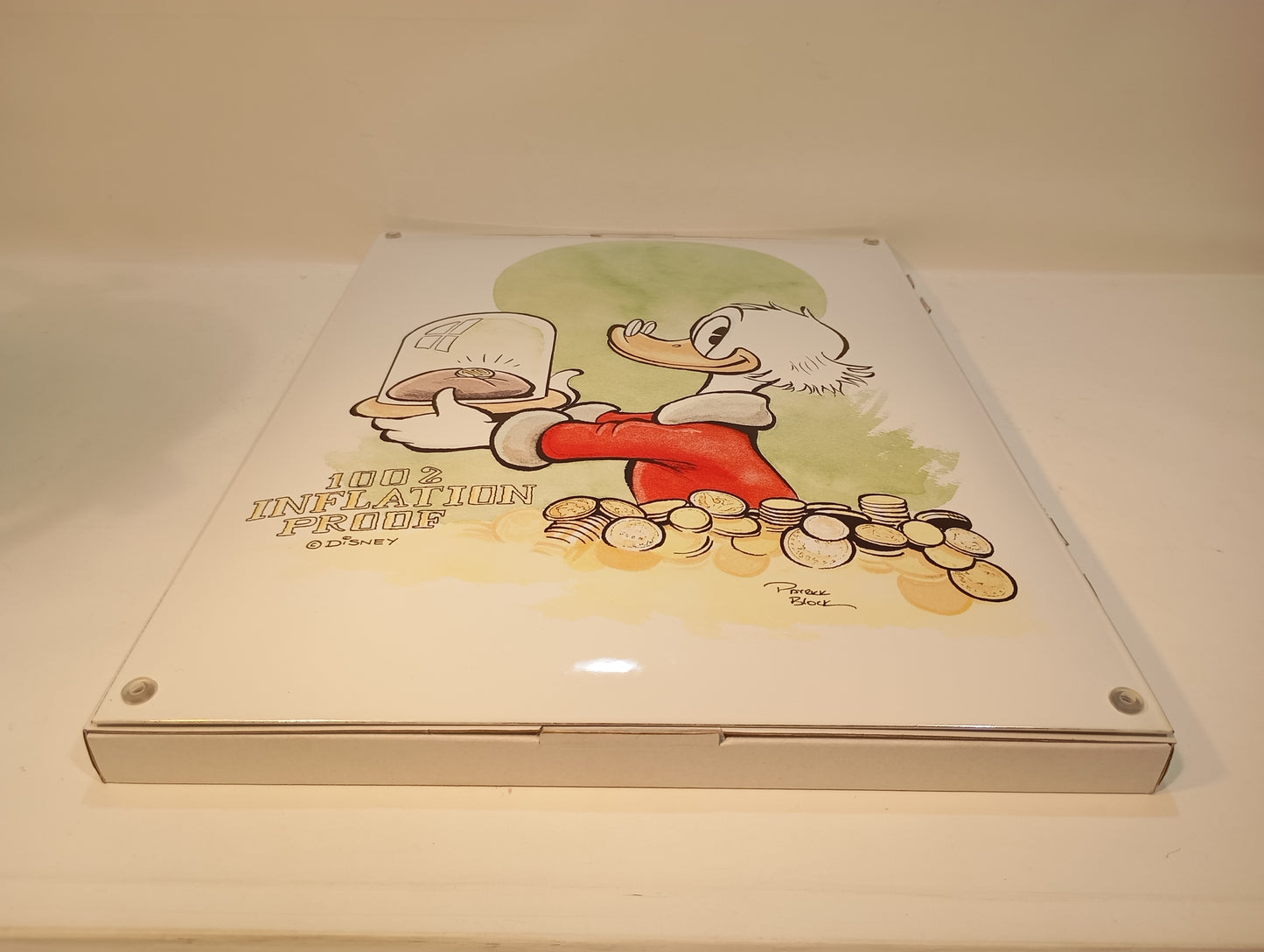 Scrooge McDuck Enamel Sign OVP Limited Edition No. 87/100 (73027)