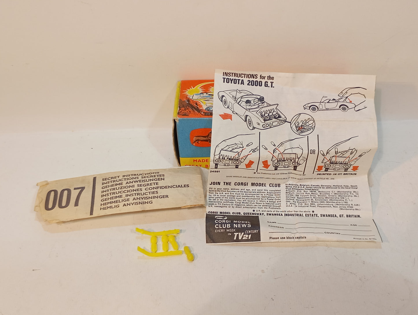 Corgi Toys James Bond Toyota GT2000 Art.336 OVP (73053)