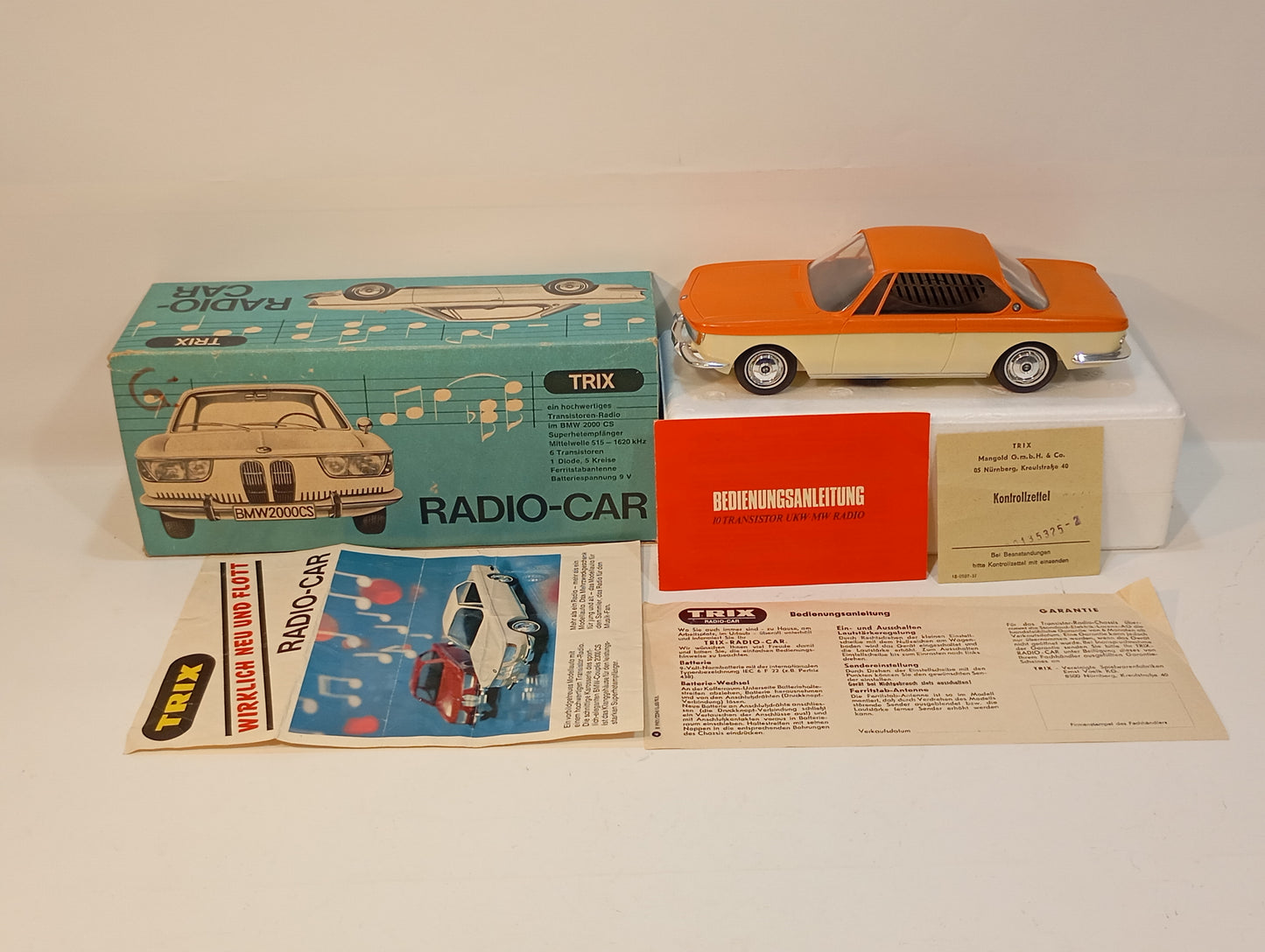 Trix Radio Car Art.9901 BMW 2000 CS mit MW OVP (73235)