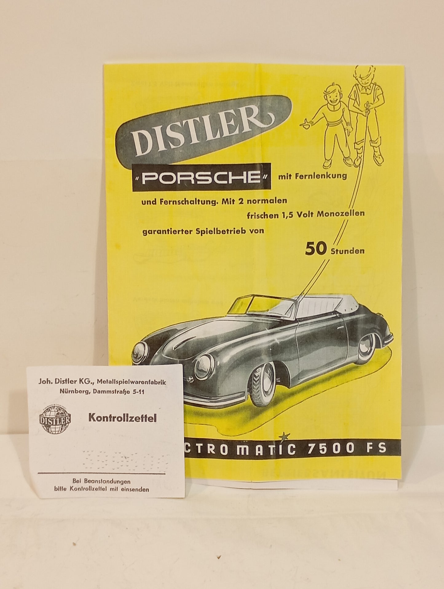 Distler Porsche 356 Electromatic im Originalkarton (72734)