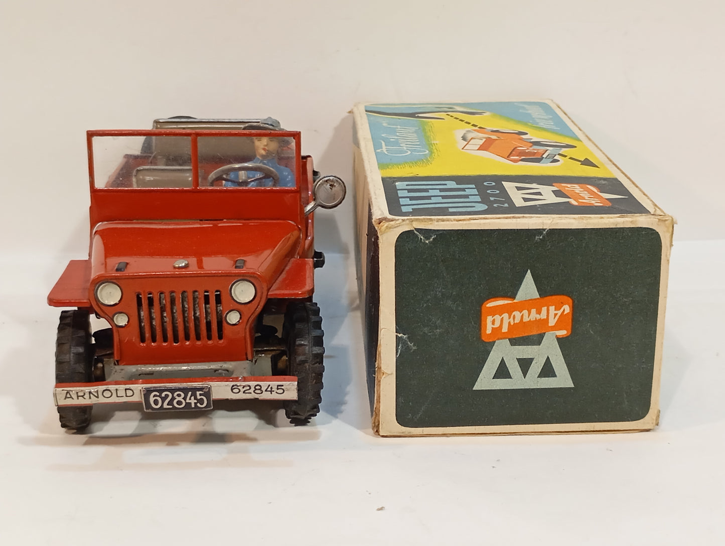 Arnold Jeep 2700 Zivilversion rot im Originalkarton (73662)