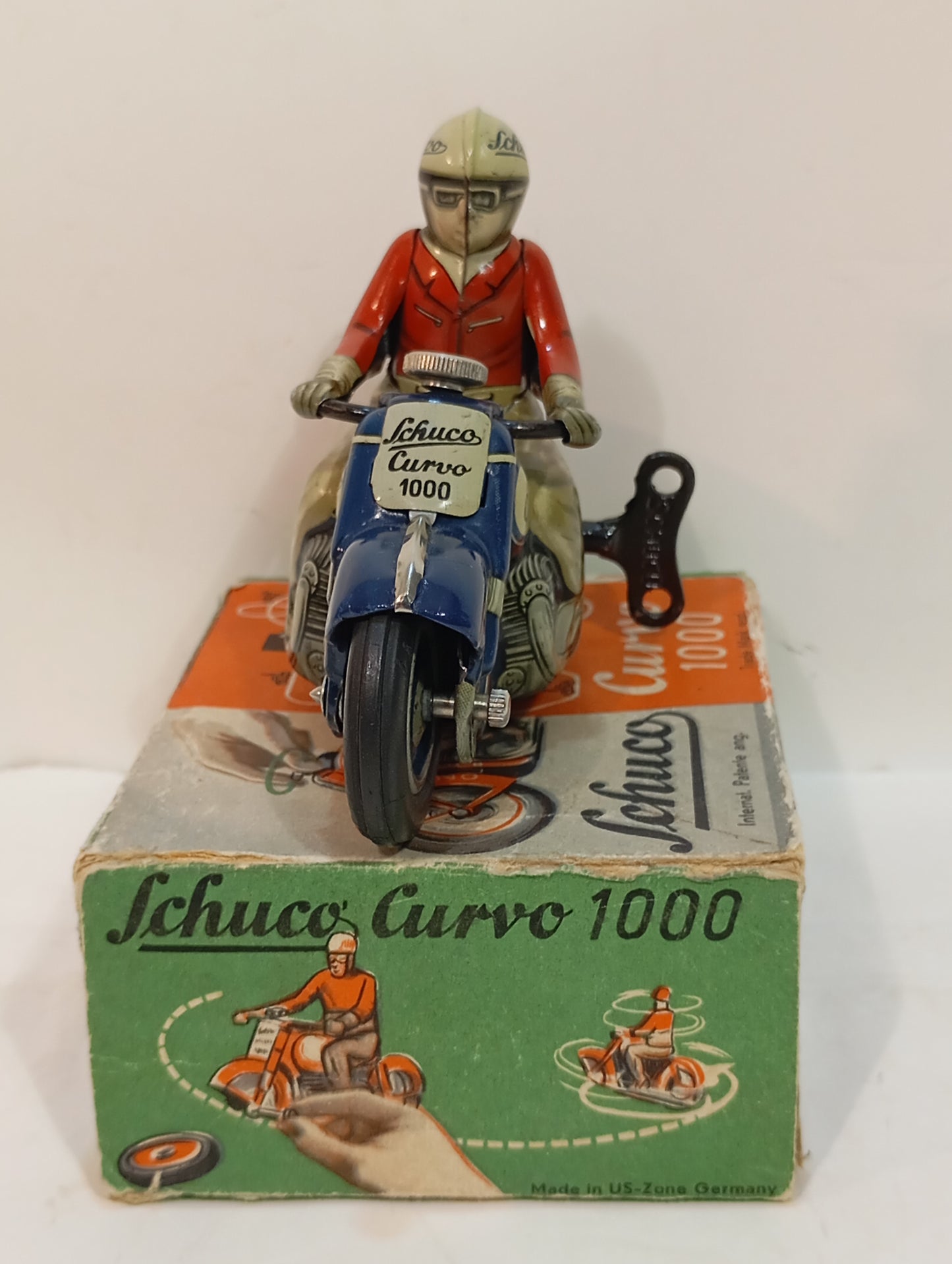 Schuco Curvo 1000 blau mit Originalkarton (73861)