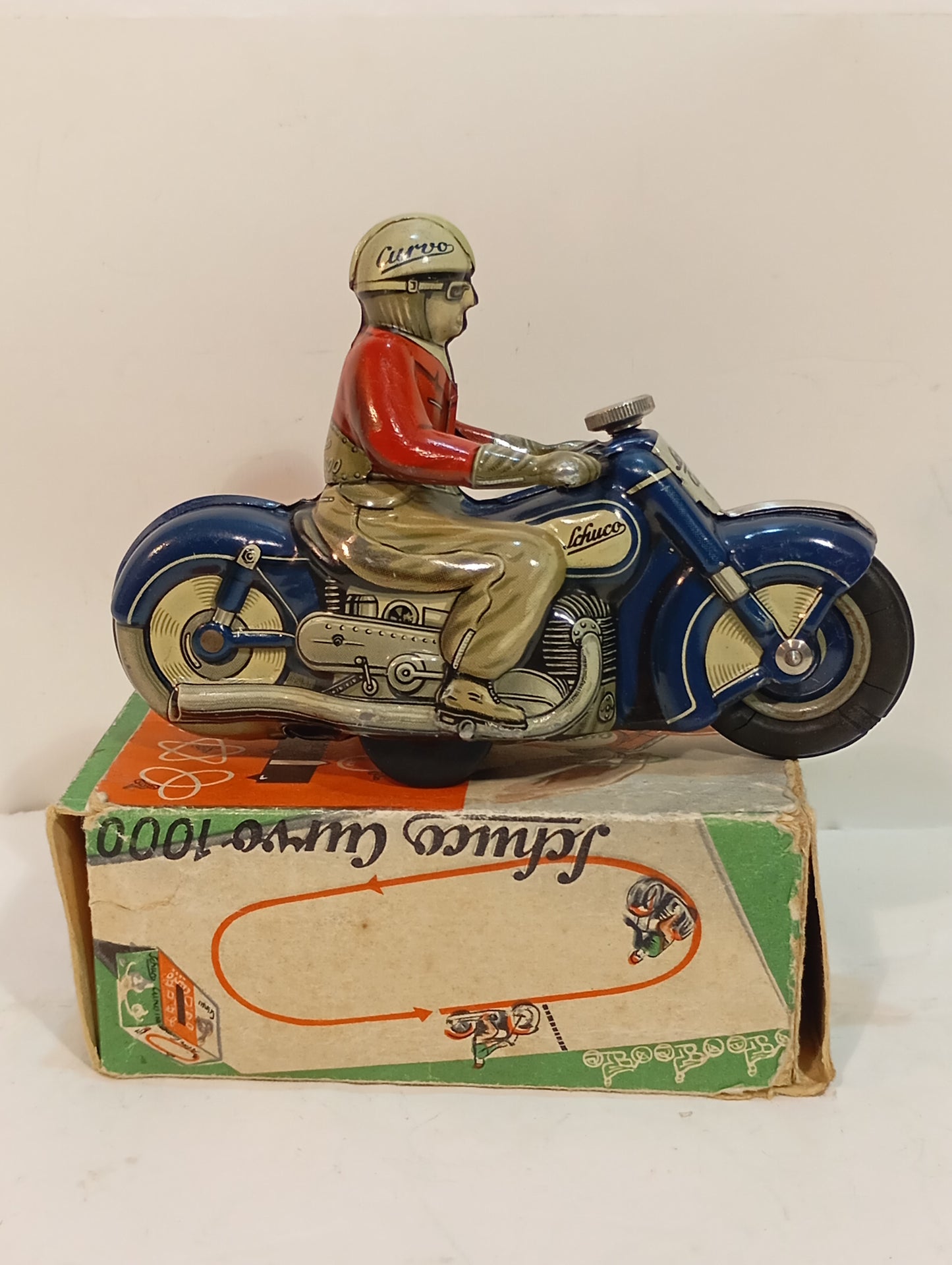 Schuco Curvo 1000 blau mit Originalkarton (73861)