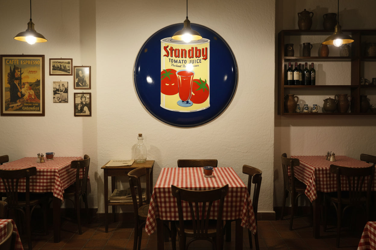Emailschild "STANDBY TOMATO JUICE" (74317)