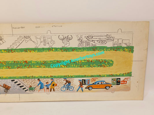Arnold Handbemalter Musterzimmer Entwurf Bodenplatte