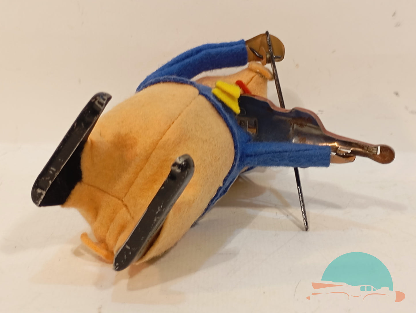Schuco Tanzfigur 980 2 Schweinchen mit Geige im Originalkarton (75053)