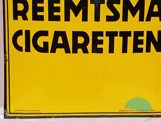 Emailschild REEMTSMA CIGARETTEN