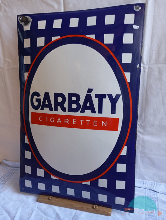 Emailschild GARBÁTY Cigaretten