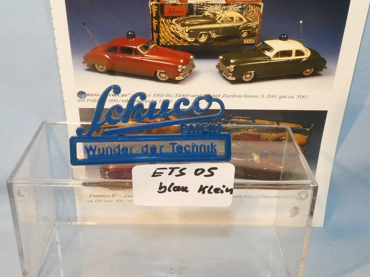 Schuco lettering blue small - (ETS05)