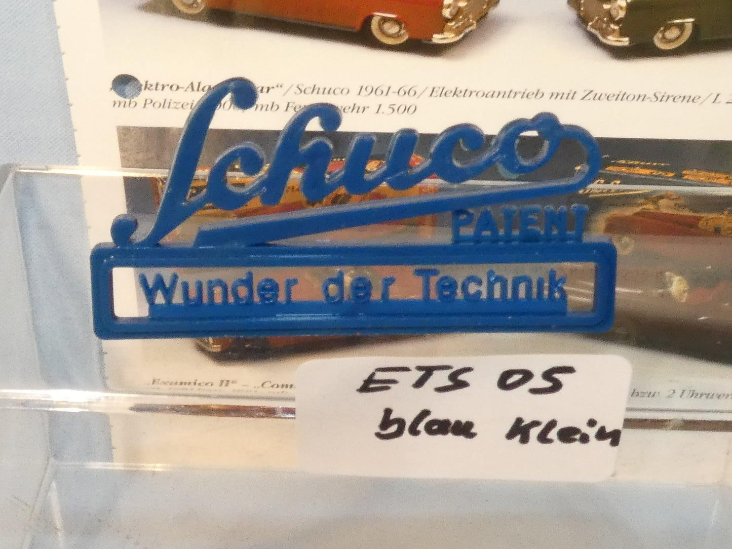 Schuco lettering blue small - (ETS05)