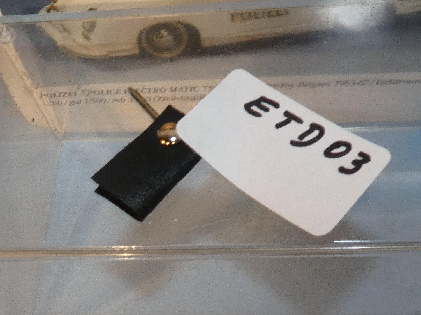 Distler Porsche artificial leather key black (ETD03)