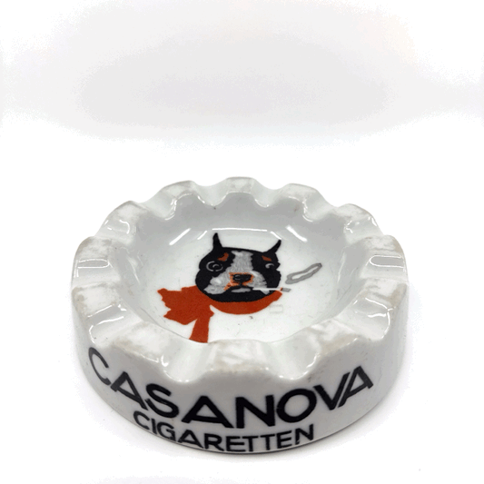 Reklame Aschenbecher Casanova Zigaretten