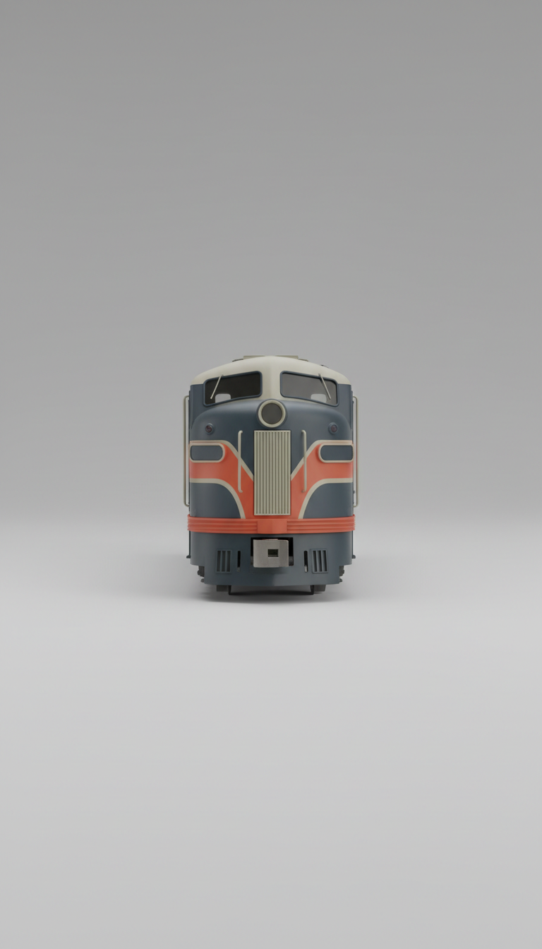 Metall-Lokomotive mit Kupplung 1970er