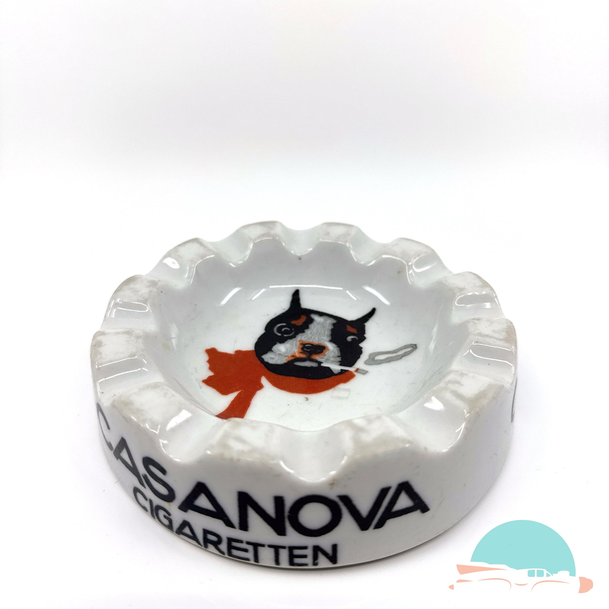 Reklame Aschenbecher Casanova Zigaretten