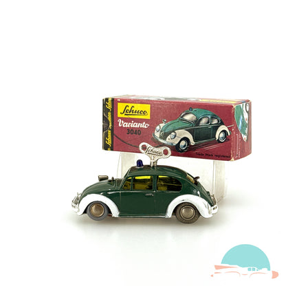 Schuco Varianto 3040 VW Käfer Polizei im Originalkarton (75628)