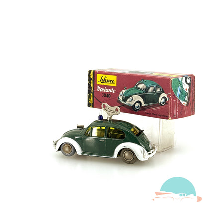 Schuco Varianto 3040 VW Käfer Polizei im Originalkarton (75628)