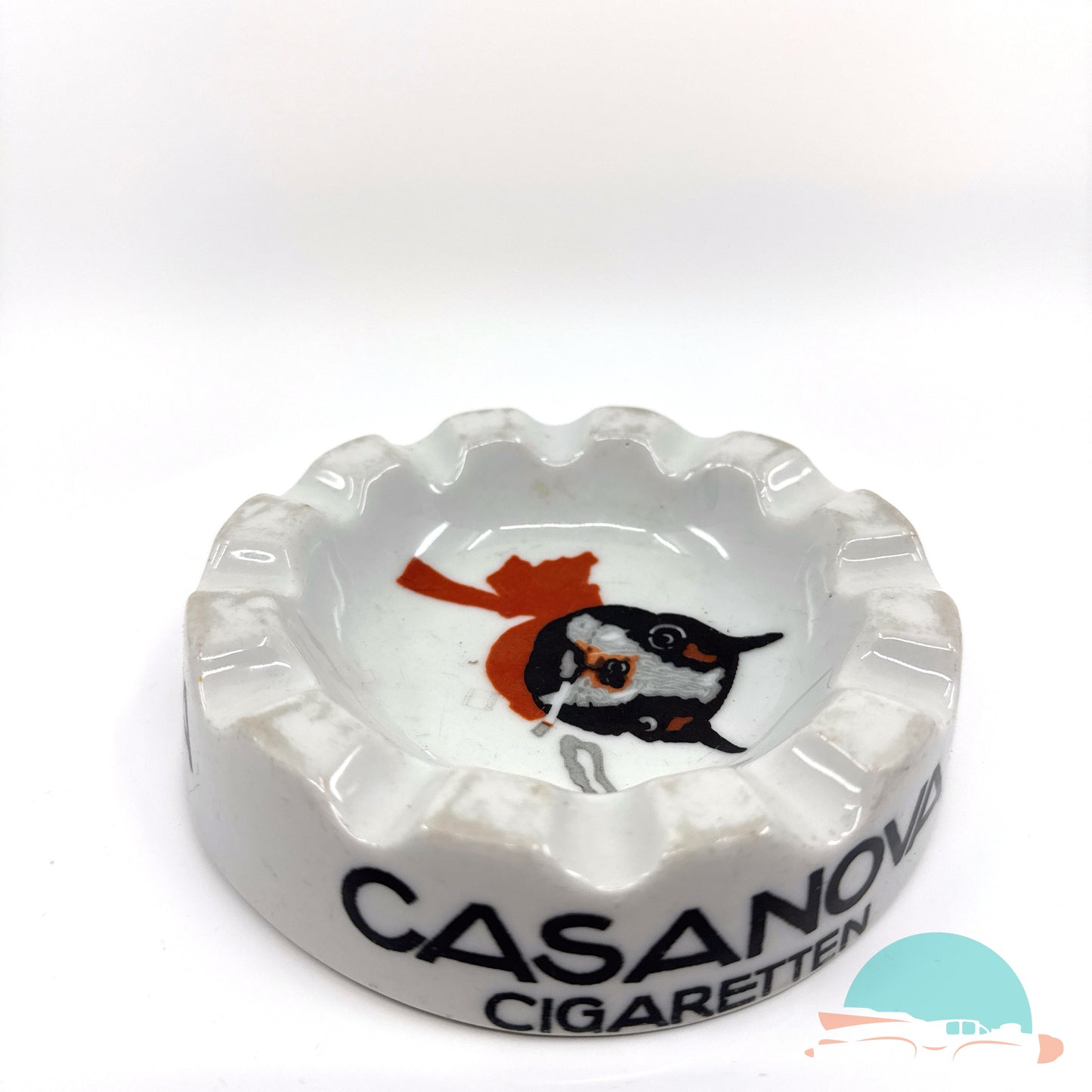 Reklame Aschenbecher Casanova Zigaretten