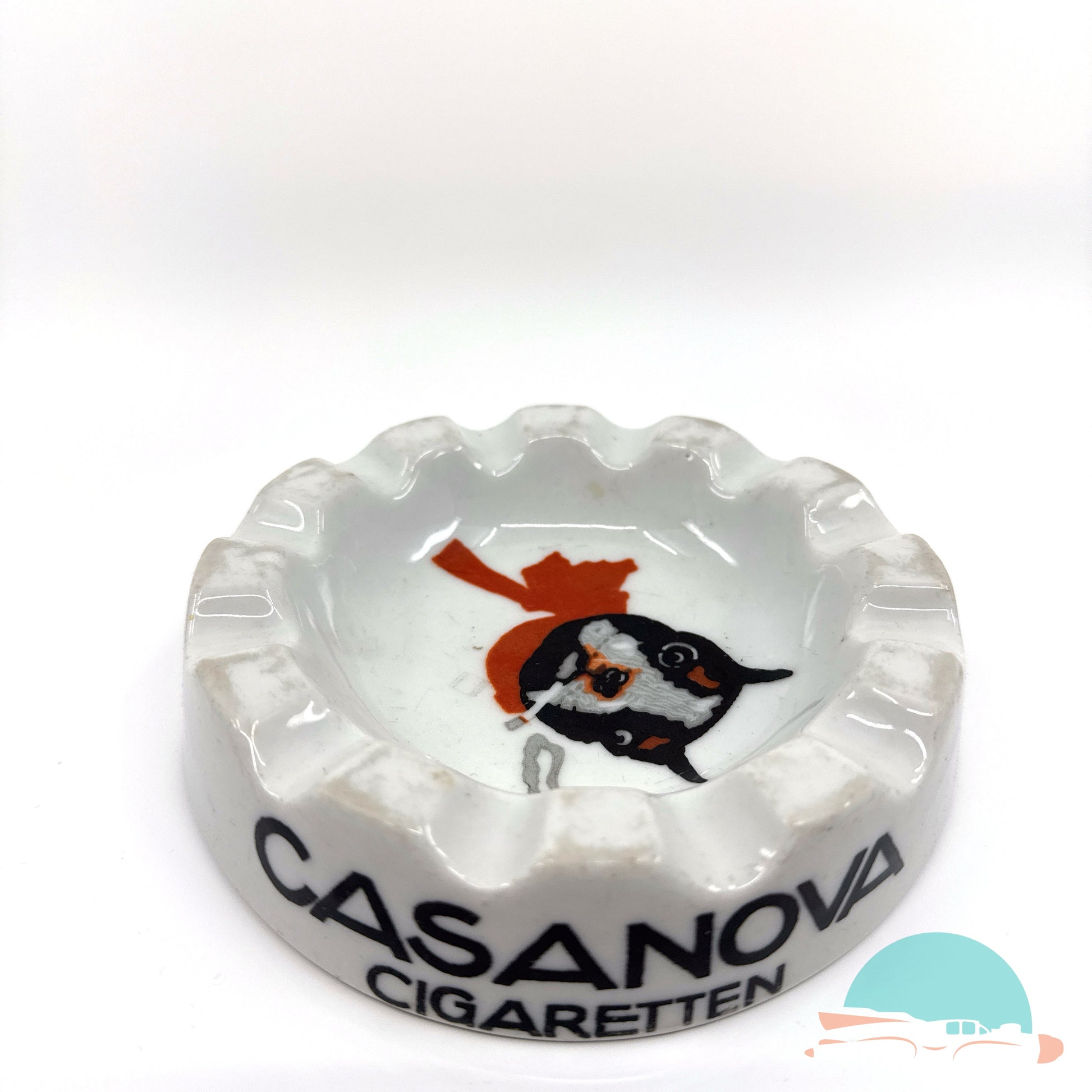 Reklame Aschenbecher Casanova Zigaretten
