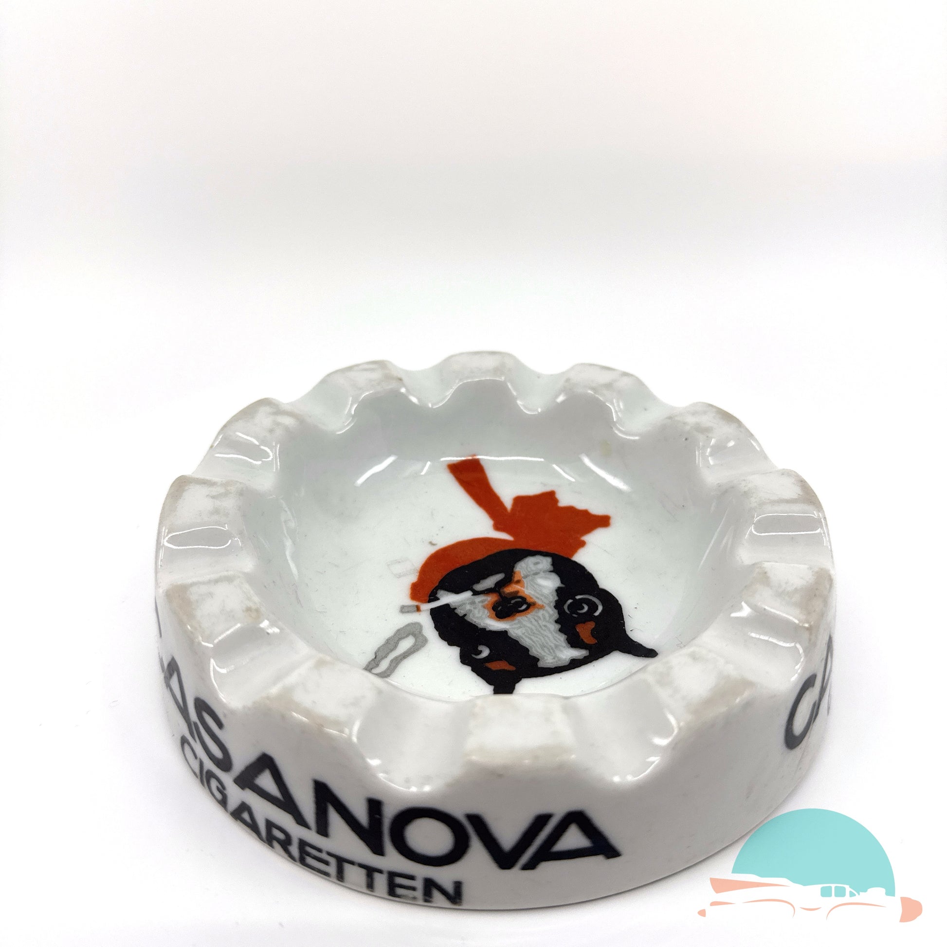 Reklame Aschenbecher Casanova Zigaretten