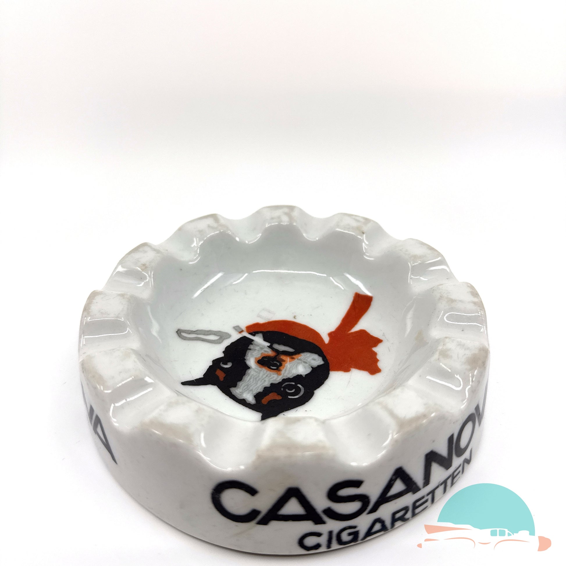 Reklame Aschenbecher Casanova Zigaretten