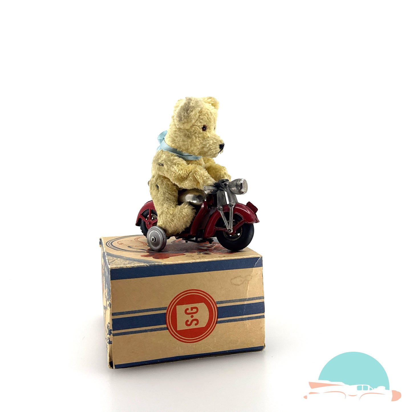 Günthermann Bären Motorrad im Originalkarton (75597)