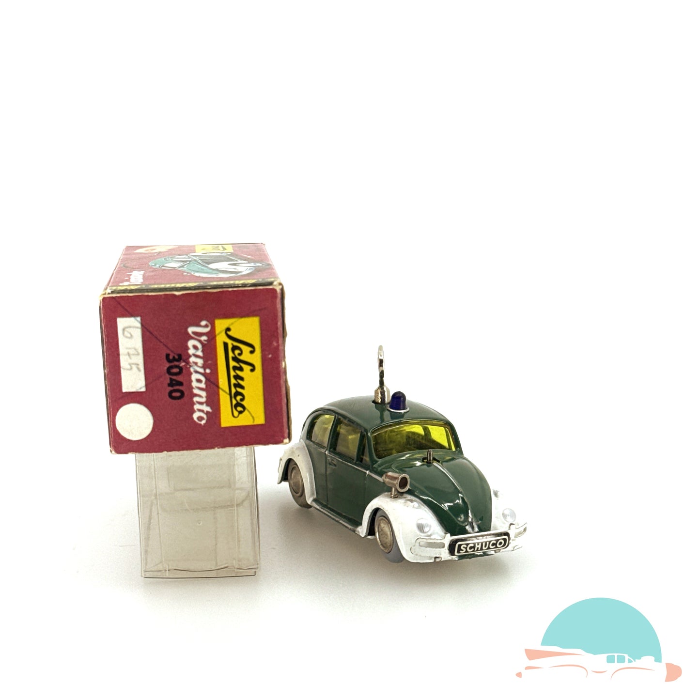 Schuco Varianto 3040 VW Käfer Polizei im Originalkarton (75628)