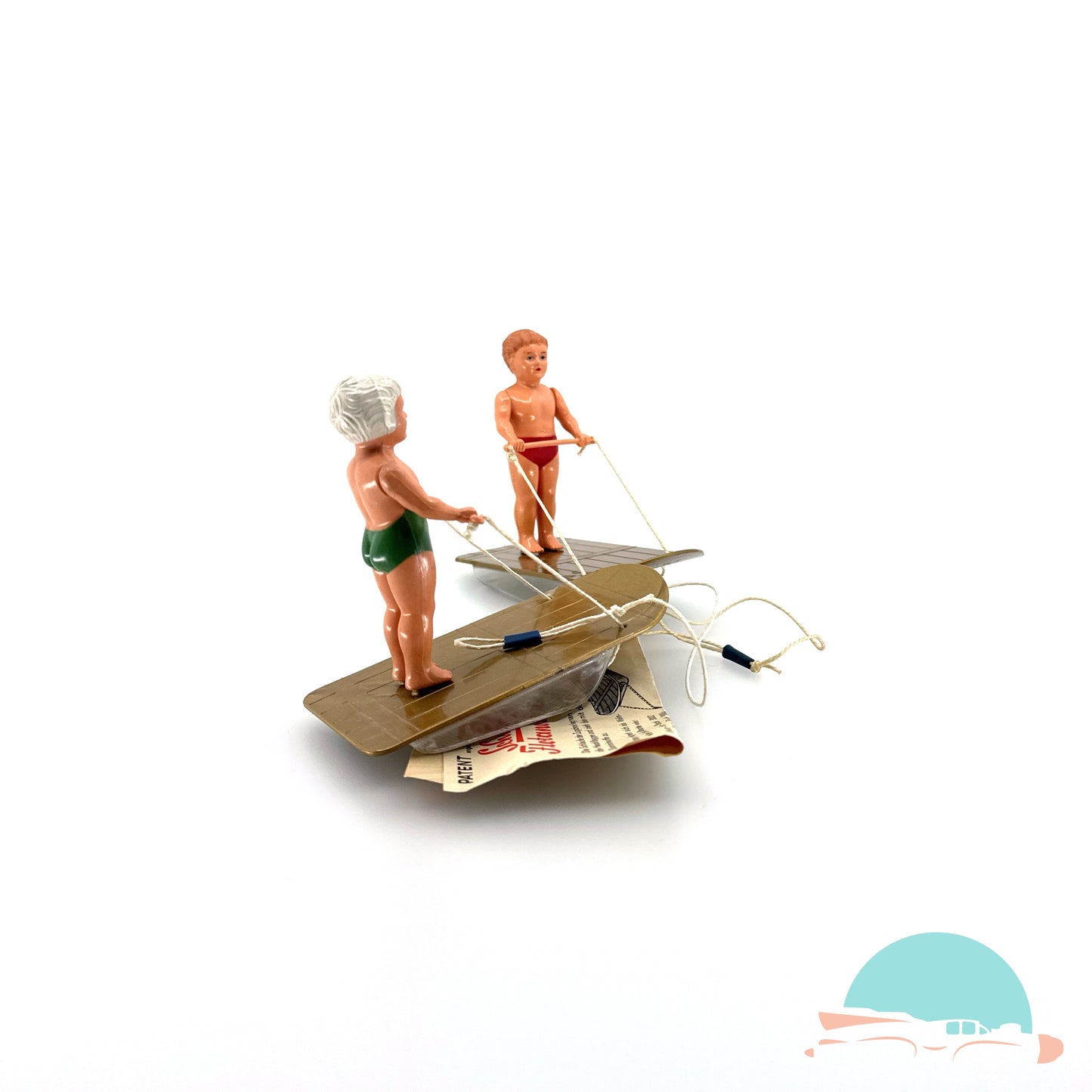 Zwei Schuco 3009 Flotano Mann und Frau im Originalkarton (75711)