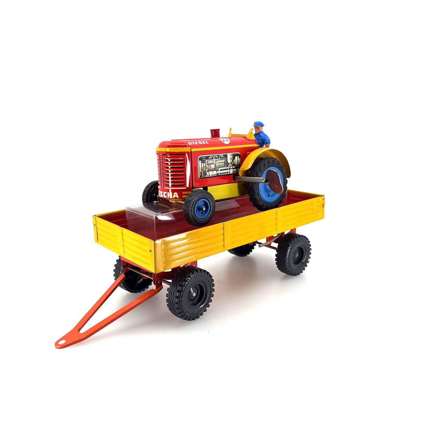 Gescha Traktor mit Anhänger im Originalkarton (75730)