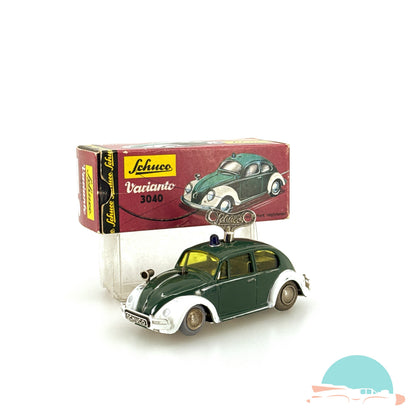 Schuco Varianto 3040 VW Käfer Polizei im Originalkarton (75628)