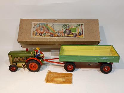 Gescha tractor with trailer Art.711K OVP (72483)