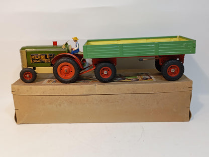 Gescha tractor with trailer Art.711K OVP (72483)