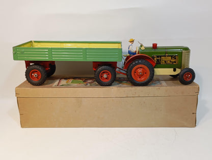 Gescha tractor with trailer Art.711K OVP (72483)