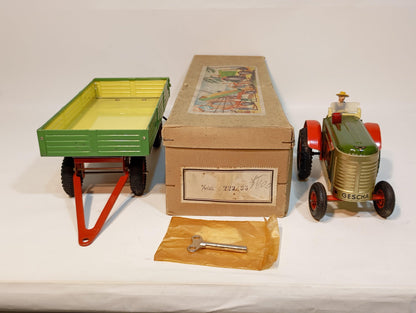Gescha tractor with trailer Art.711K OVP (72483)