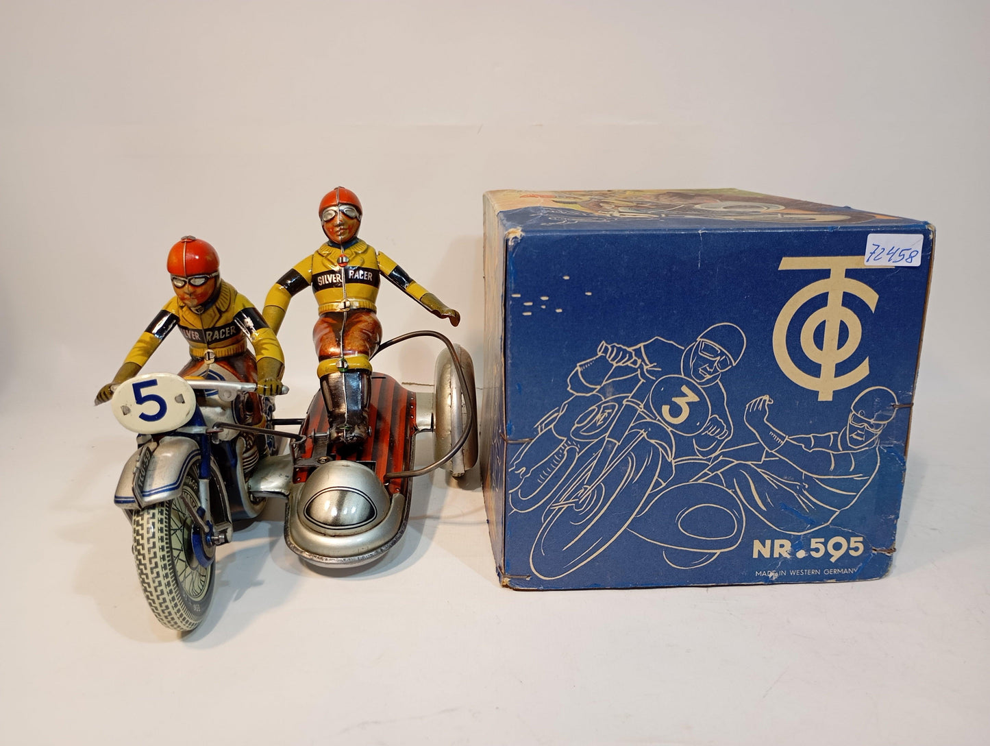 TippCo Nr.595 Silver Racer Motorrad mit OK Top Zustand!!! (72458)