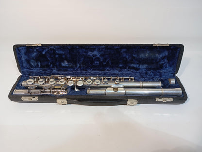 Querflöte Klingson Echtsilber in Schatulle von K.Hammerschmidt (72830)
