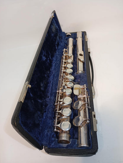 Querflöte Klingson Echtsilber in Schatulle von K.Hammerschmidt (72830)