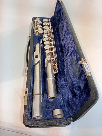 Querflöte Klingson Echtsilber in Schatulle von K.Hammerschmidt (72830)