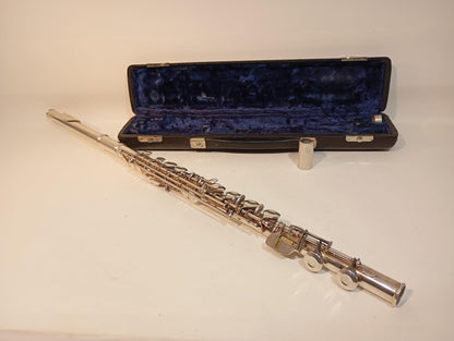 Querflöte Klingson Echtsilber in Schatulle von K.Hammerschmidt (72830)
