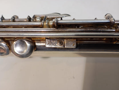 Querflöte Klingson Echtsilber in Schatulle von K.Hammerschmidt (72830)