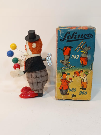 Schuco Clown als Jongleur Art.965 im Originialkarton (72907)